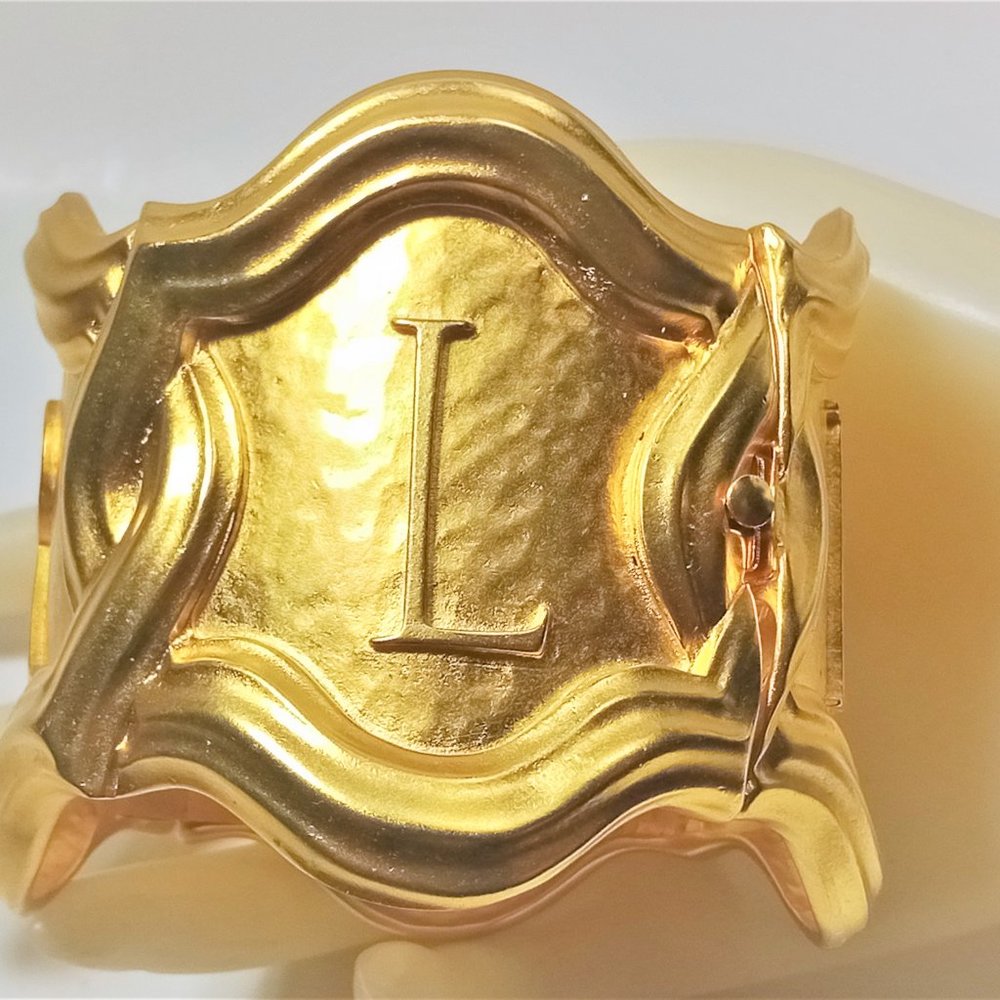 Vintage Massive Lagerfeld  "Karl" Name  Bracelet - Picture 4 of 9